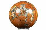 Polished Red, Maligano Jasper Sphere - Excellent Polishing #308776-1